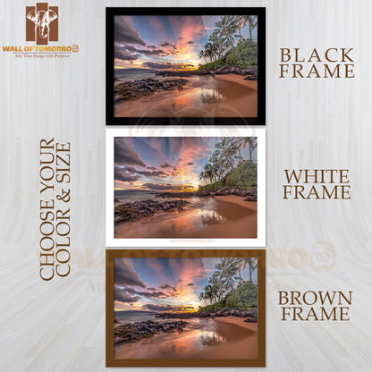 Hawaiian Beach View Sunset Wonder High Quality Unframed Poster Print & Waterproof Poster Print Wall Décor