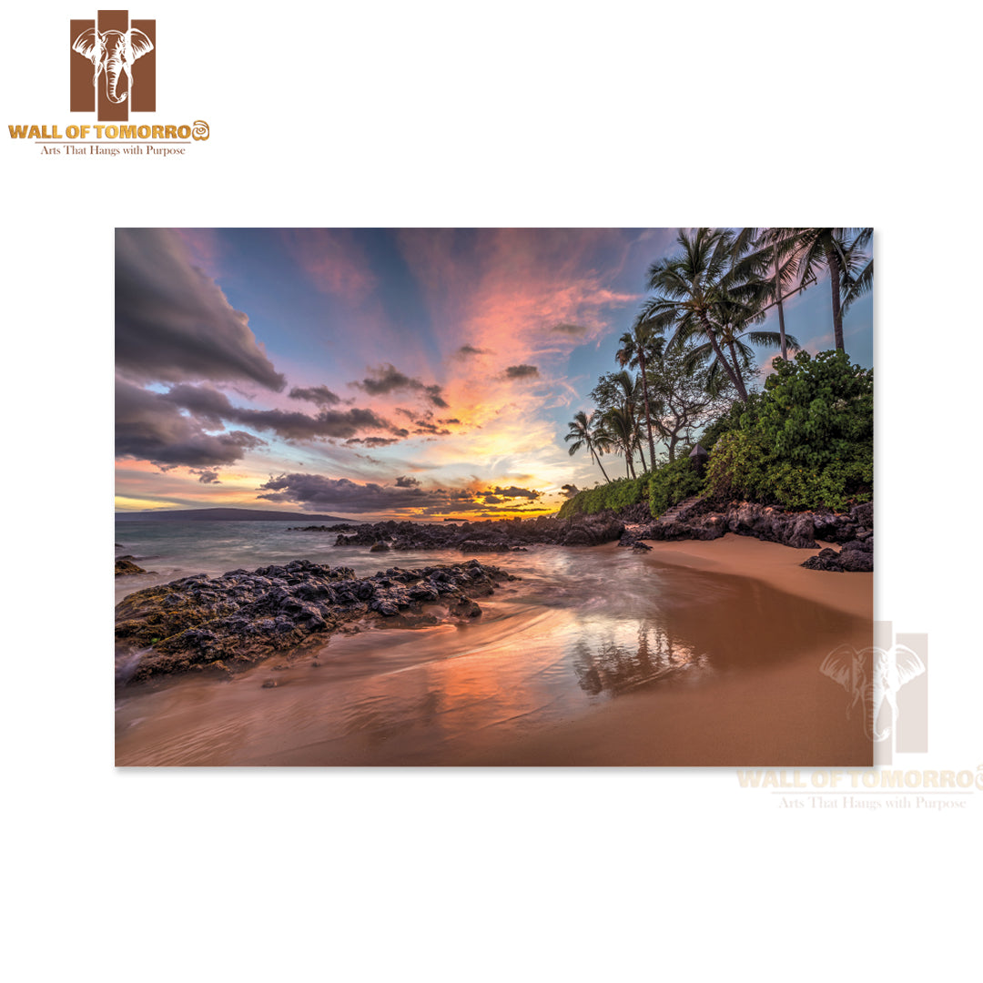 Hawaiian Beach View Sunset Wonder High Quality Unframed Poster Print & Waterproof Poster Print Wall Décor