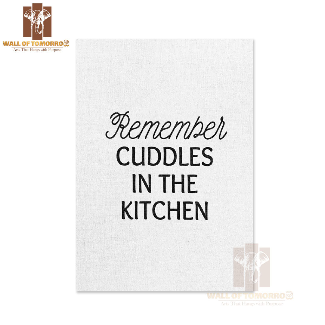 Remember Cuddles in the Kitchen & Restaurant High Quality Unframed Poster Print & Waterproof Poster Print Wall Décor in Sri Lanka