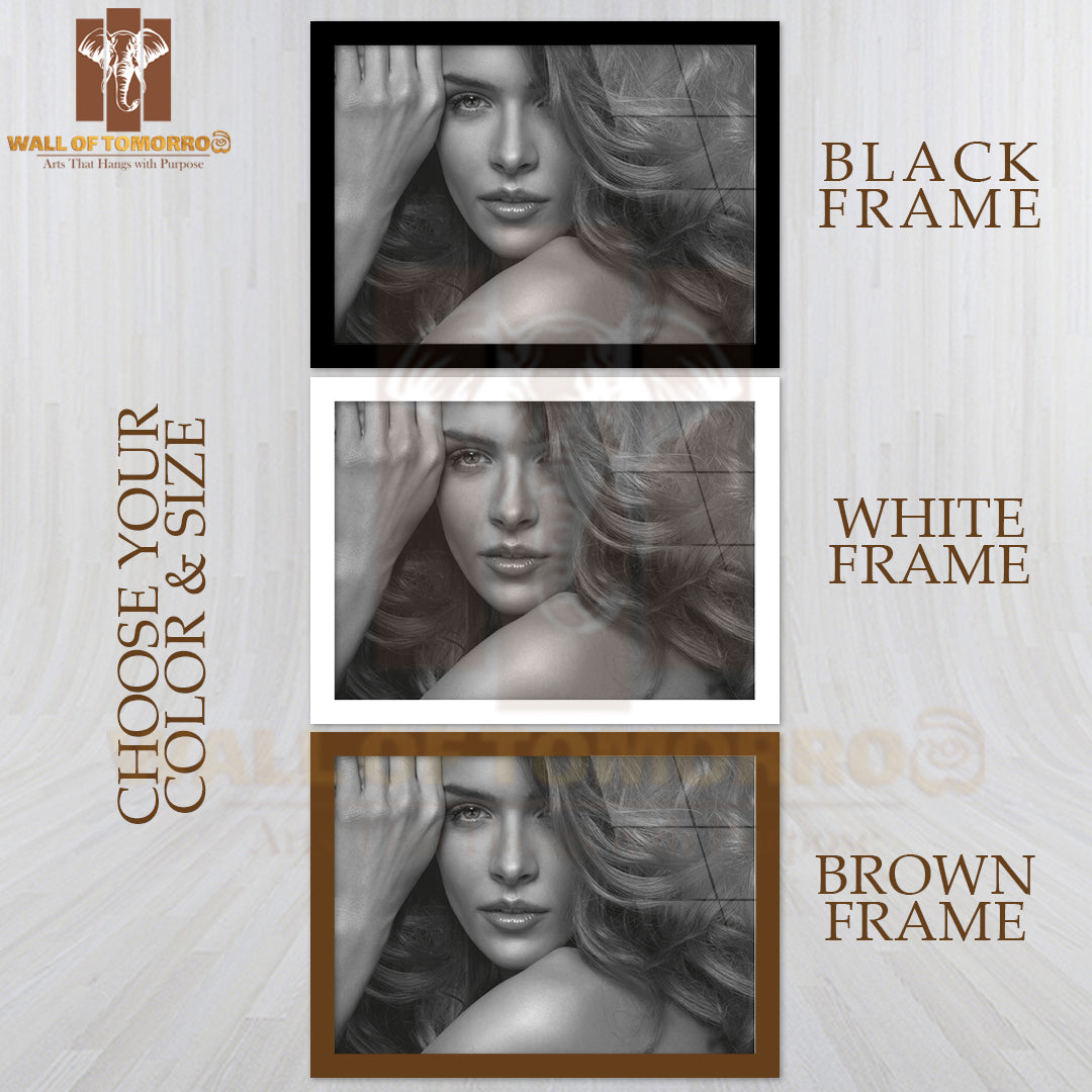 Vogue Style Photo of Sensual Woman High Quality Unframed Poster Print & Waterproof Poster Print Wall Décor