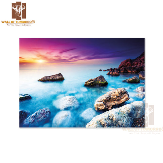 Majestic Summer Sunset Over the Sea High Quality Unframed Poster Print & Waterproof Poster Print Wall Décor