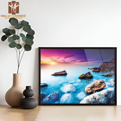 Majestic Summer Sunset Over the Sea High Quality Unframed Poster Print & Waterproof Poster Print Wall Décor