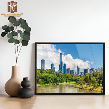 Skyscrapers Of Melbourne Central Business District in Australia High Quality Unframed Poster Print & Waterproof Poster Print Wall Décor