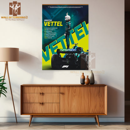 Famous Racer Magazine Cover Sports High Quality Unframed Poster Print & Waterproof Poster Print Wall Décor