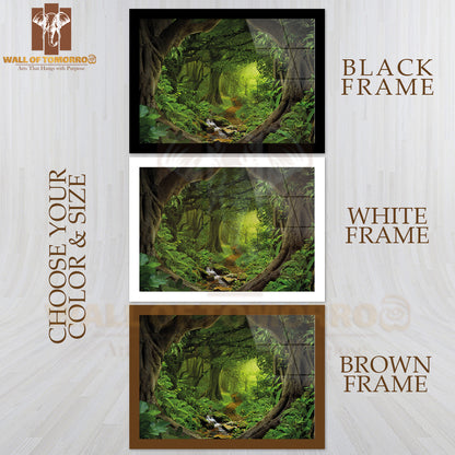 Deep Tropical Jungles with River in Southeast Asia High Quality Unframed Poster Print & Waterproof Poster Print Wall Décor