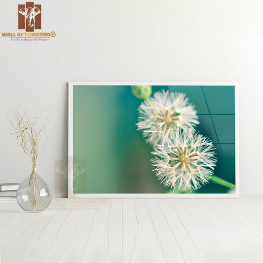 Dandelion Vintage White Flower High Quality Unframed Poster Print & Waterproof Poster Print Wall Décor