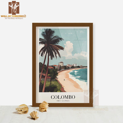 Colombo Travel Sri Lanka High Quality Glass Frame Wall Décor