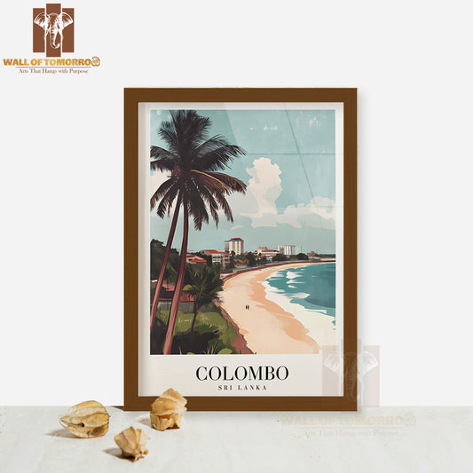 Colombo Travel Sri Lanka High Quality Glass Frame Wall Décor