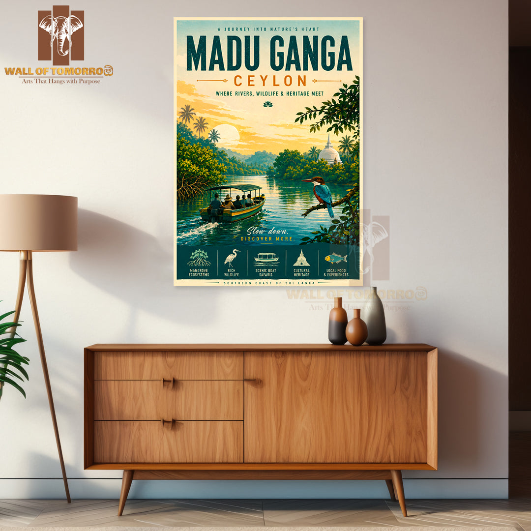 Ceylon Sri Lanka Madu Ganga Travel High Quality Unframed Poster Print & Waterproof Poster Print Wall Décor