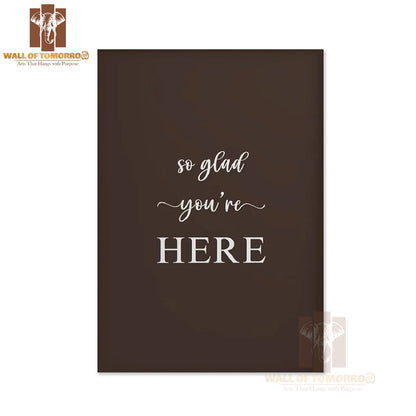 So Glad You're Here Kitchen & Restaurant High Quality Unframed Poster Print & Waterproof Poster Print Wall Décor in Sri Lanka