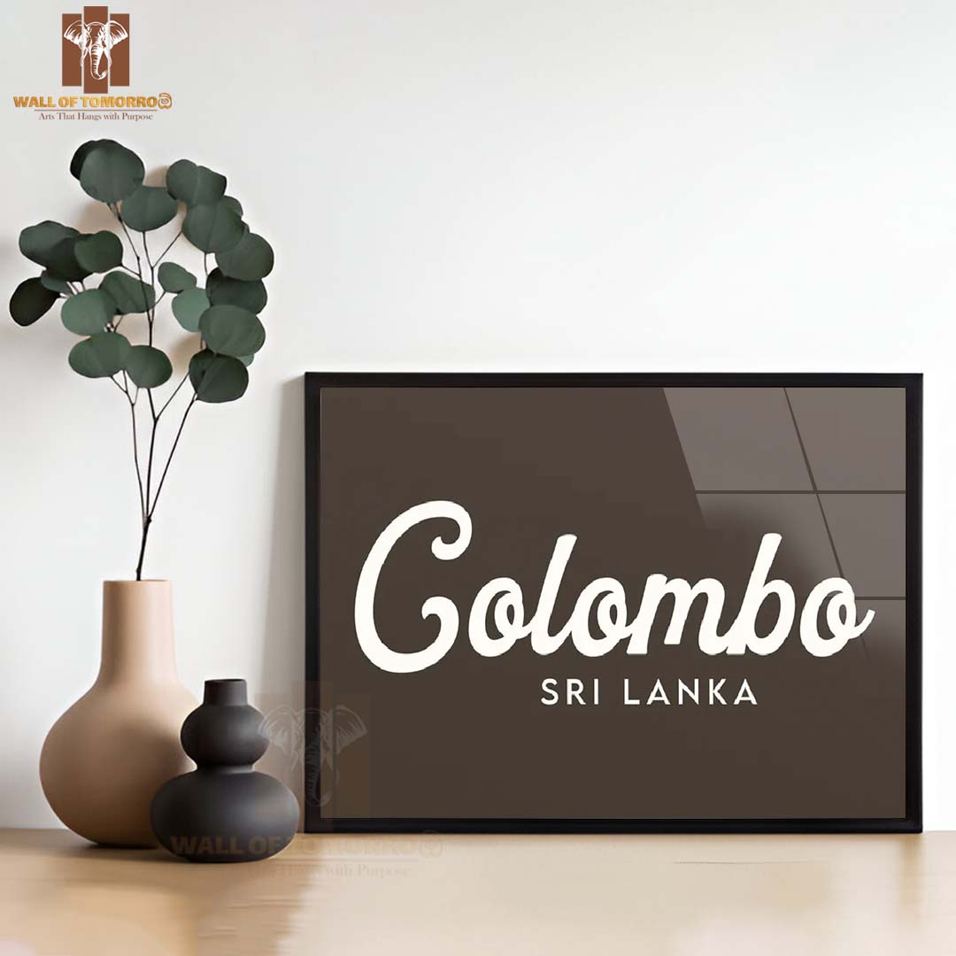 Colombo, Sri Lanka Travel High Quality Glass Frame Wall Décor