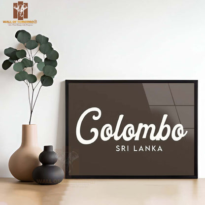 Colombo, Sri Lanka Travel High Quality Glass Frame Wall Décor