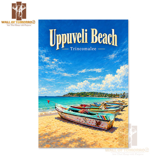 Uppuveli Beach Trincomalee Sri Lanka Travel High Quality Unframed Poster Print & Laminated Poster Print Wall Décor