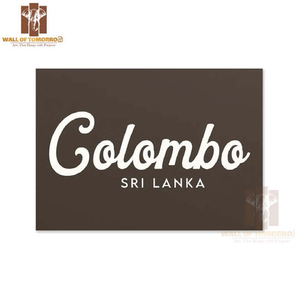 Colombo Sri Lanka Travel High Quality Unframed Poster Print & Laminated Poster Print Wall Décor