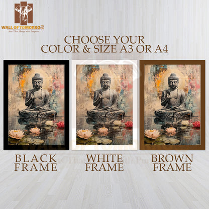 Lord Buddha Religious High Quality Glass Frame Wall Décors in Sri Lanka