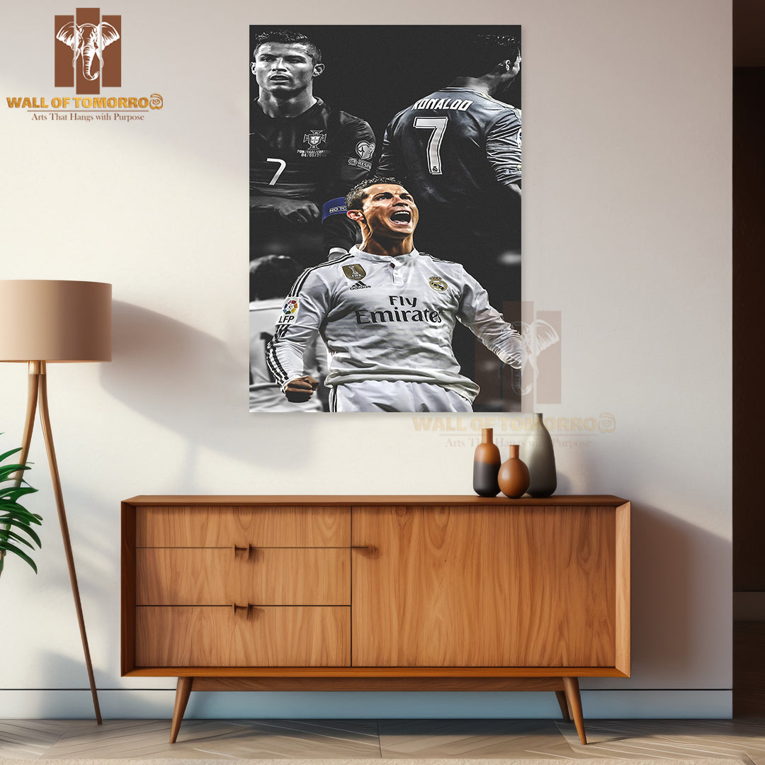 Famous Soccer Player Skill on the Field High Quality Unframed Poster Print & Waterproof Poster Print Wall Décor