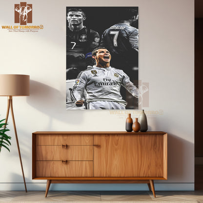Famous Soccer Player Skill on the Field High Quality Unframed Poster Print & Waterproof Poster Print Wall Décor