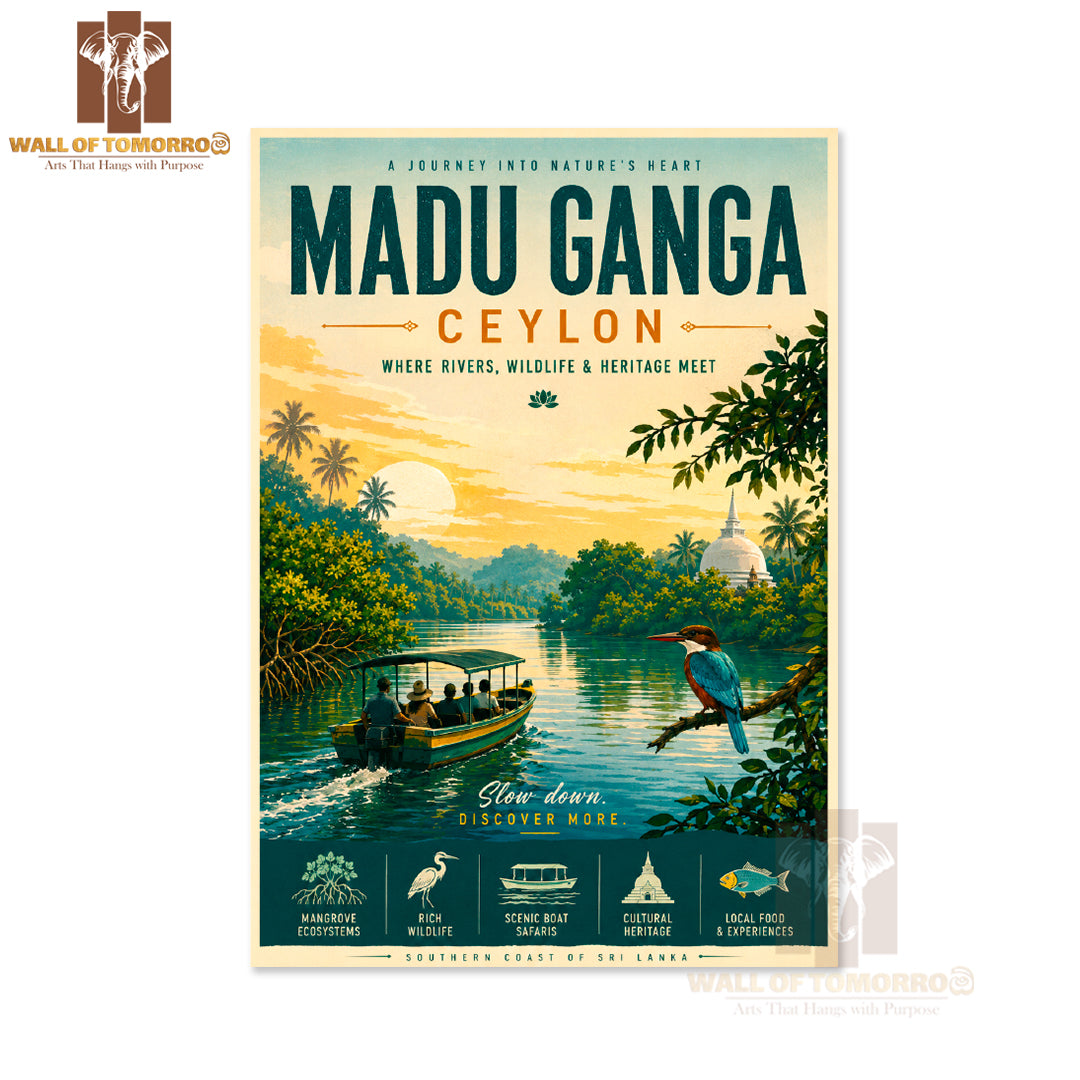 Ceylon Sri Lanka Madu Ganga Travel High Quality Unframed Poster Print & Waterproof Poster Print Wall Décor