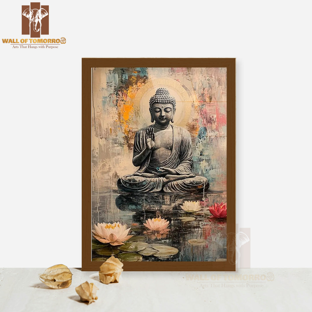 Lord Buddha Religious High Quality Glass Frame Wall Décors in Sri Lanka