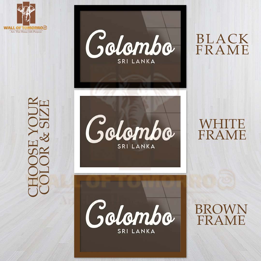 Colombo, Sri Lanka Travel High Quality Glass Frame Wall Décor