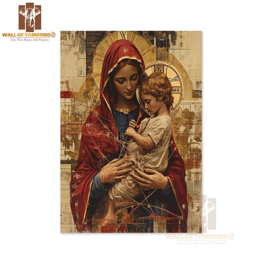 Mother Mary Religious High Quality Unframed Poster Print & Waterproof Poster Print Wall Décor in Sri Lanka