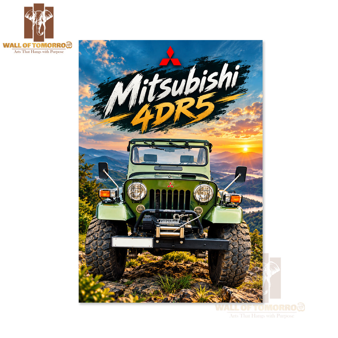 Mitsubishi 4DR5 Vehicle High Quality Unframed Poster Print & Laminated Poster Print Wall Décor in Sri Lanka