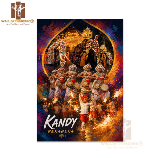 Kandy Perahera Sri Lanka Travel High Quality Unframed Poster Print & Laminated Poster Print Wall Décor