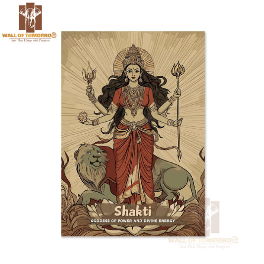 Shakti Religious High Quality Unframed Poster Print & Waterproof Poster Print Wall Décor in Sri Lanka