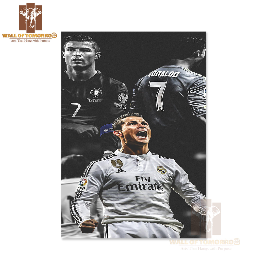 Famous Soccer Player Skill on the Field High Quality Unframed Poster Print & Waterproof Poster Print Wall Décor
