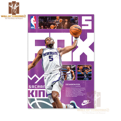 Famous Basketball Team Player Featuring a Most Famous Team Sports High Quality Unframed Poster Print & Waterproof Poster Print Wall Décor