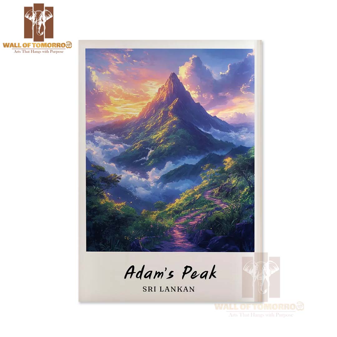 Adam’s Peak Sri Lanka Travel High Quality Unframed Poster Print & Laminated Poster Print Wall Décor