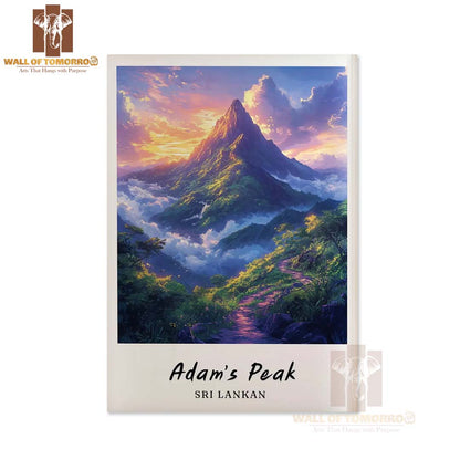 Adam’s Peak Sri Lanka Travel High Quality Unframed Poster Print & Laminated Poster Print Wall Décor