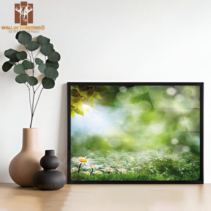 Seasonal Natural Backgrounds with Daisy Flowers High Quality Unframed Poster Print & Waterproof Poster Print Wall Décor