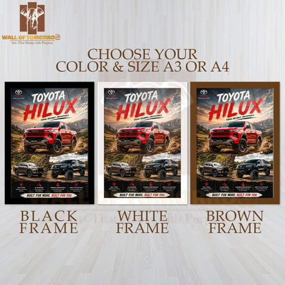 Toyota Hilux High Quality Glass Frame Wall Décors in Sri Lanka