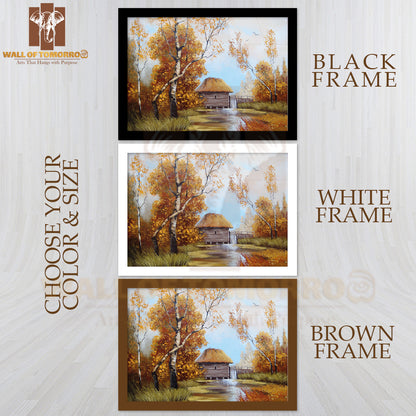 Ukrainian Old Village, Oil Paintings Rural Landscape High Quality Unframed Poster Print & Waterproof Poster Print Wall Décor