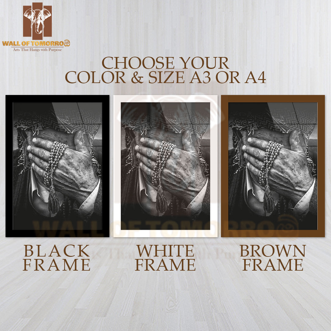 Kurd Portrait High Quality Glass Frame Wall Décor