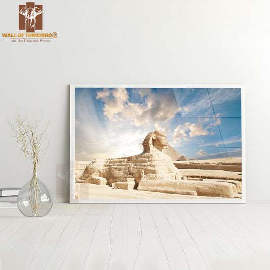 Sphinx Giza, Egypt in Desert High Quality Unframed Poster Print & Waterproof Poster Print Wall Décor