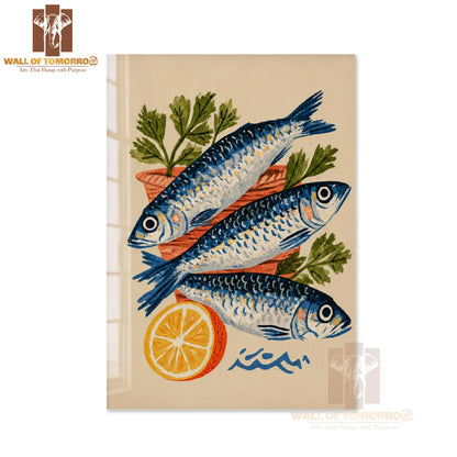 Fish with Lemon Kitchen & Restaurant High Quality Unframed Poster Print & Waterproof Poster Print Wall Décor in Sri Lanka