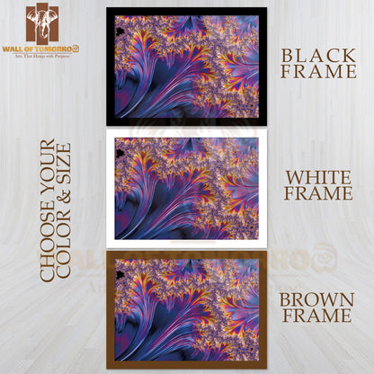 Colorful Abstract Fractal High Quality Unframed Poster Print & Waterproof Poster Print Wall Décor