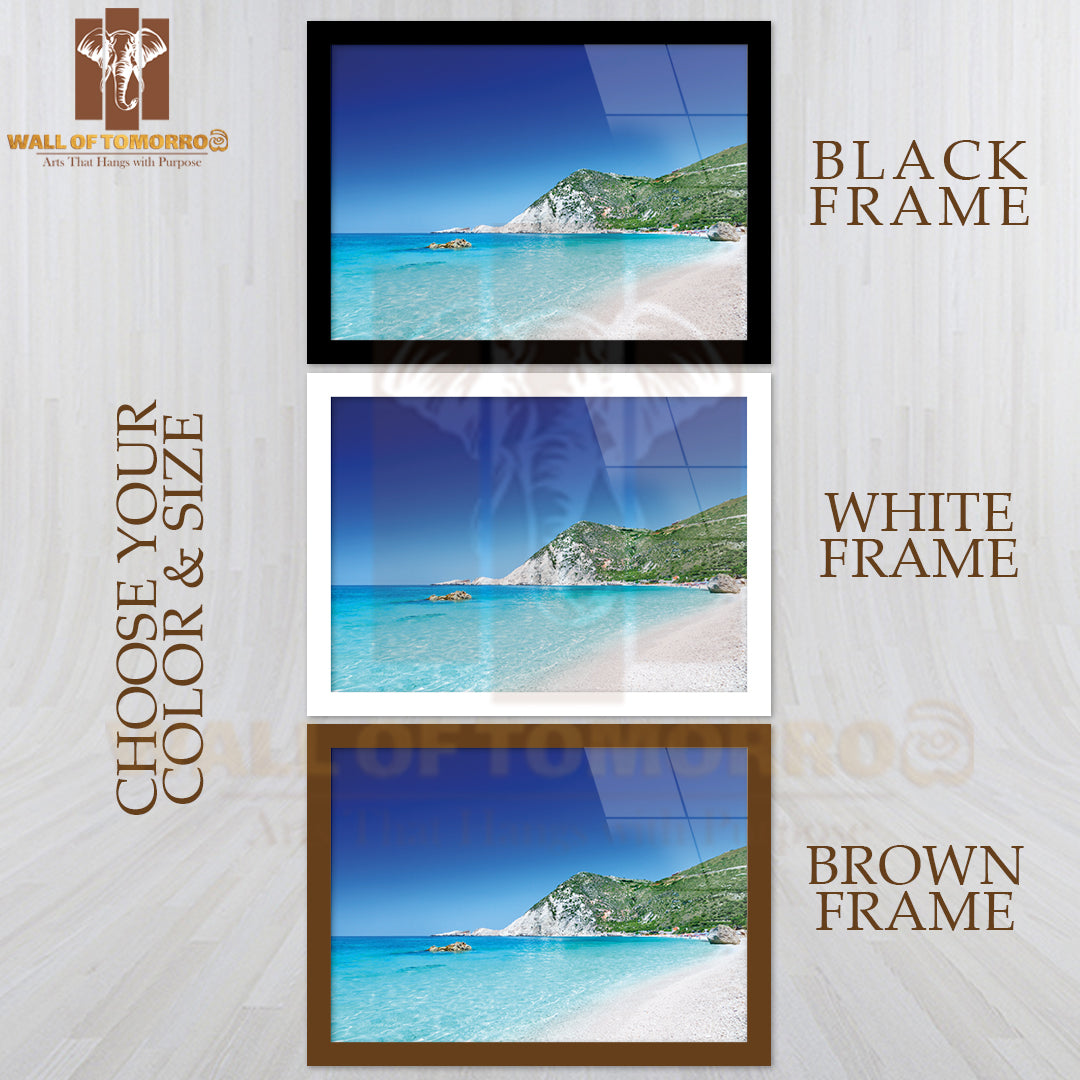 Petani Sea View Kefalonia Greece High Quality Unframed Poster Print & Waterproof Poster Print Wall Décor