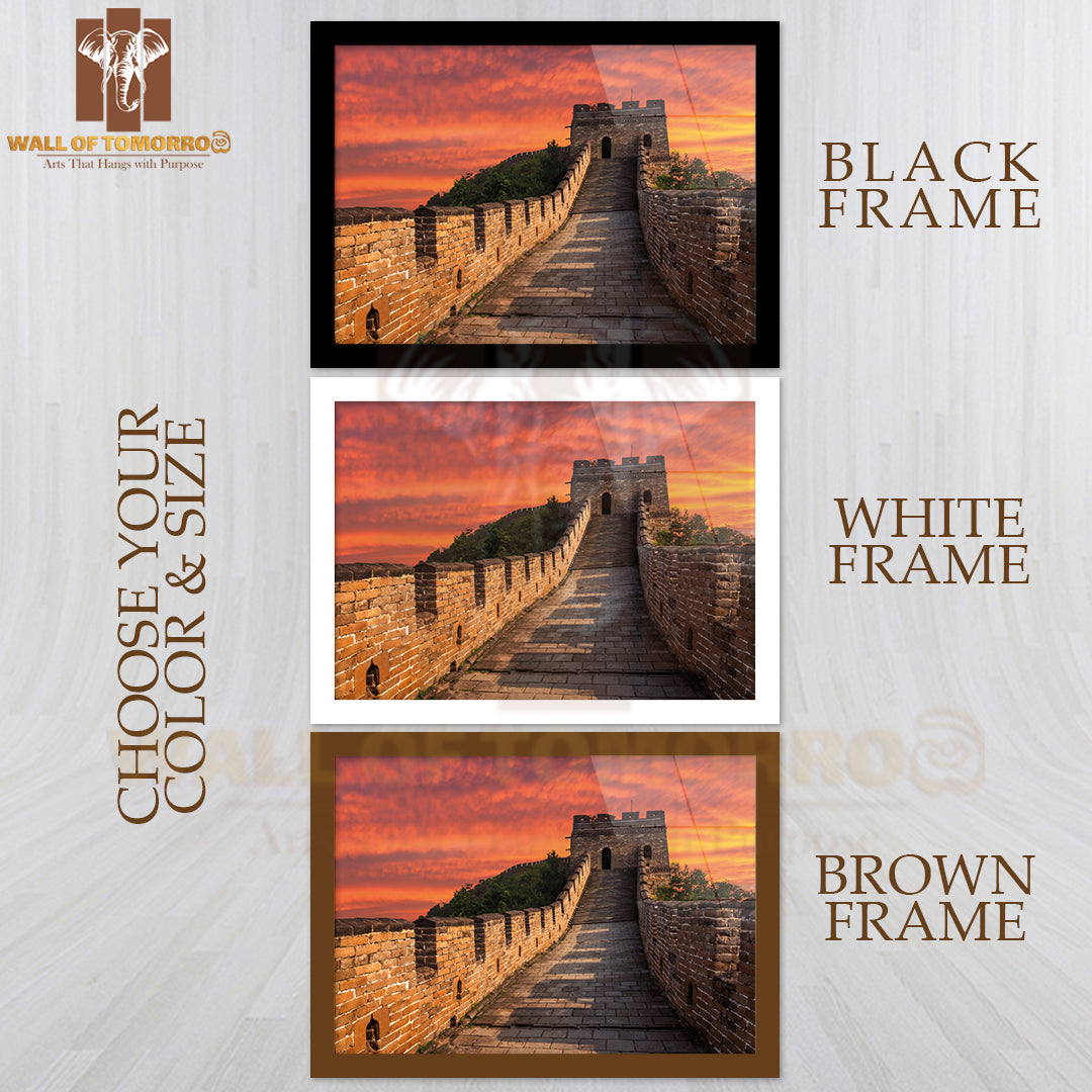 The Great Wall of China at Mutianyu High Quality Unframed Poster Print & Waterproof Poster Print Wall Décor