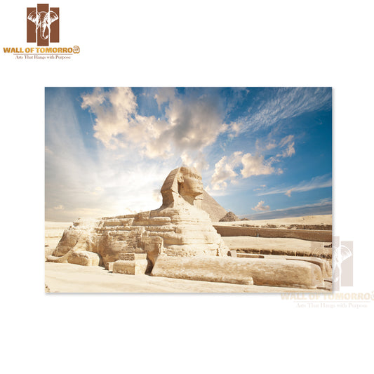 Sphinx Giza, Egypt in Desert High Quality Unframed Poster Print & Waterproof Poster Print Wall Décor