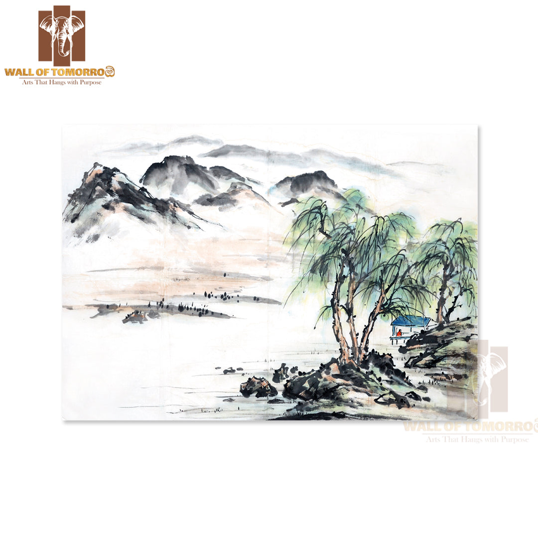 Mountains Scenery Oil Painting High Quality Unframed Poster Print & Waterproof Poster Print Wall Décor