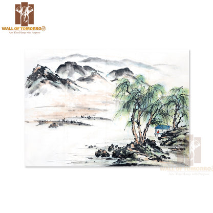 Mountains Scenery Oil Painting High Quality Unframed Poster Print & Waterproof Poster Print Wall Décor