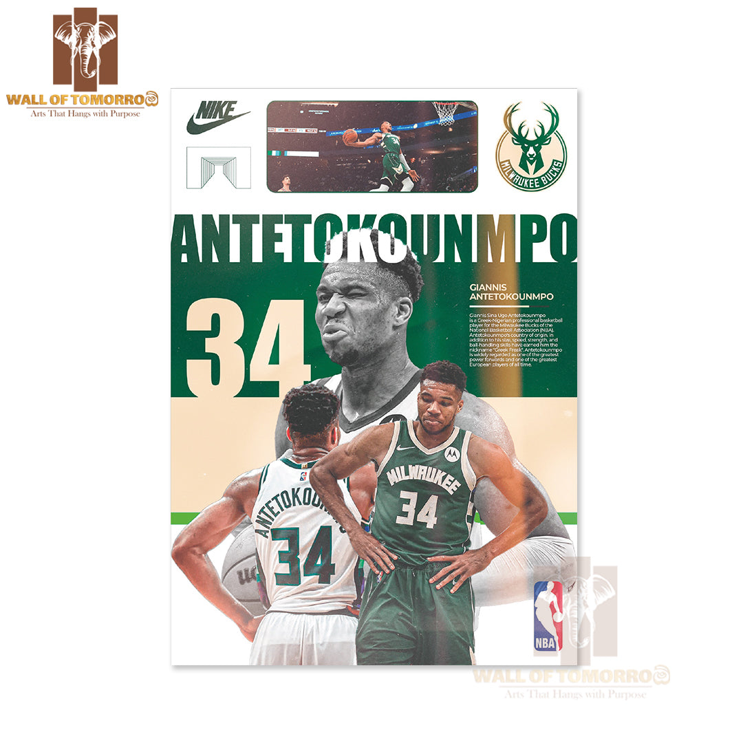 Famous Basketball Team Player On The Basketball Court Sports High Quality Unframed Poster Print & Waterproof Poster Print Wall Décor