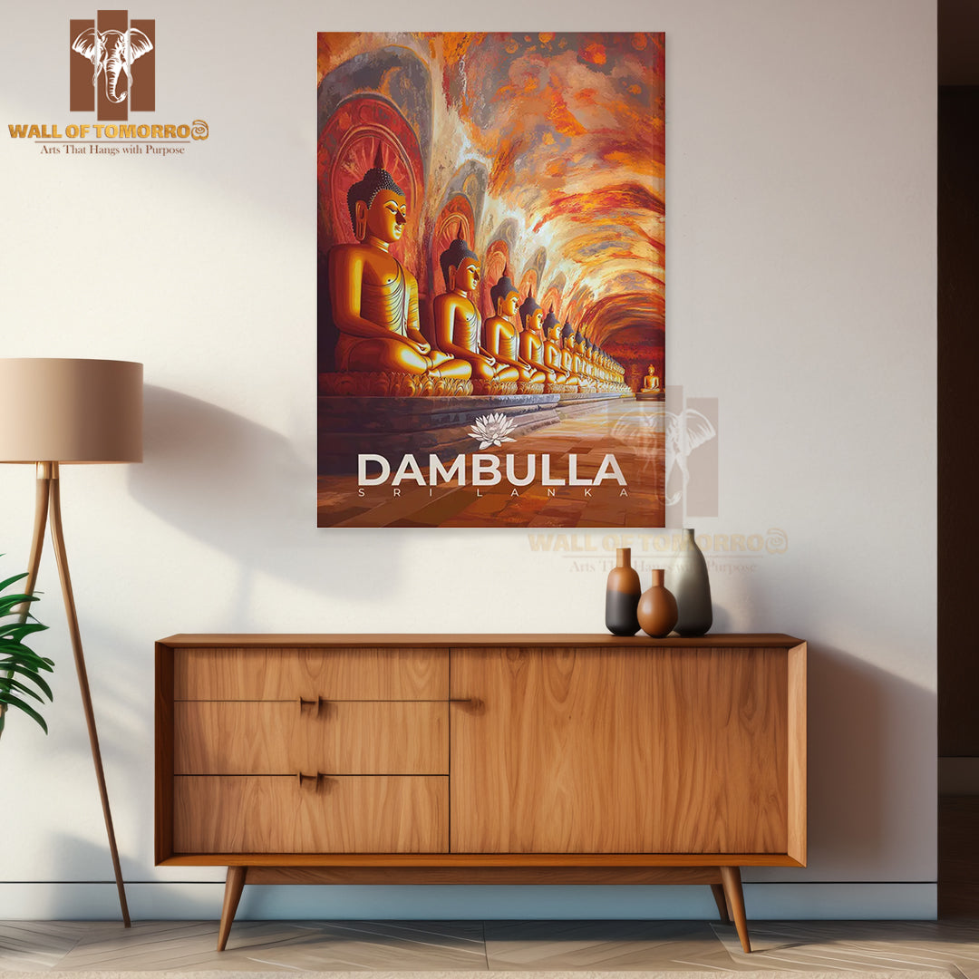 Cave Temple, Sri Lanka Travel High Quality Unframed Poster Print & Waterproof Poster Print Wall Décor
