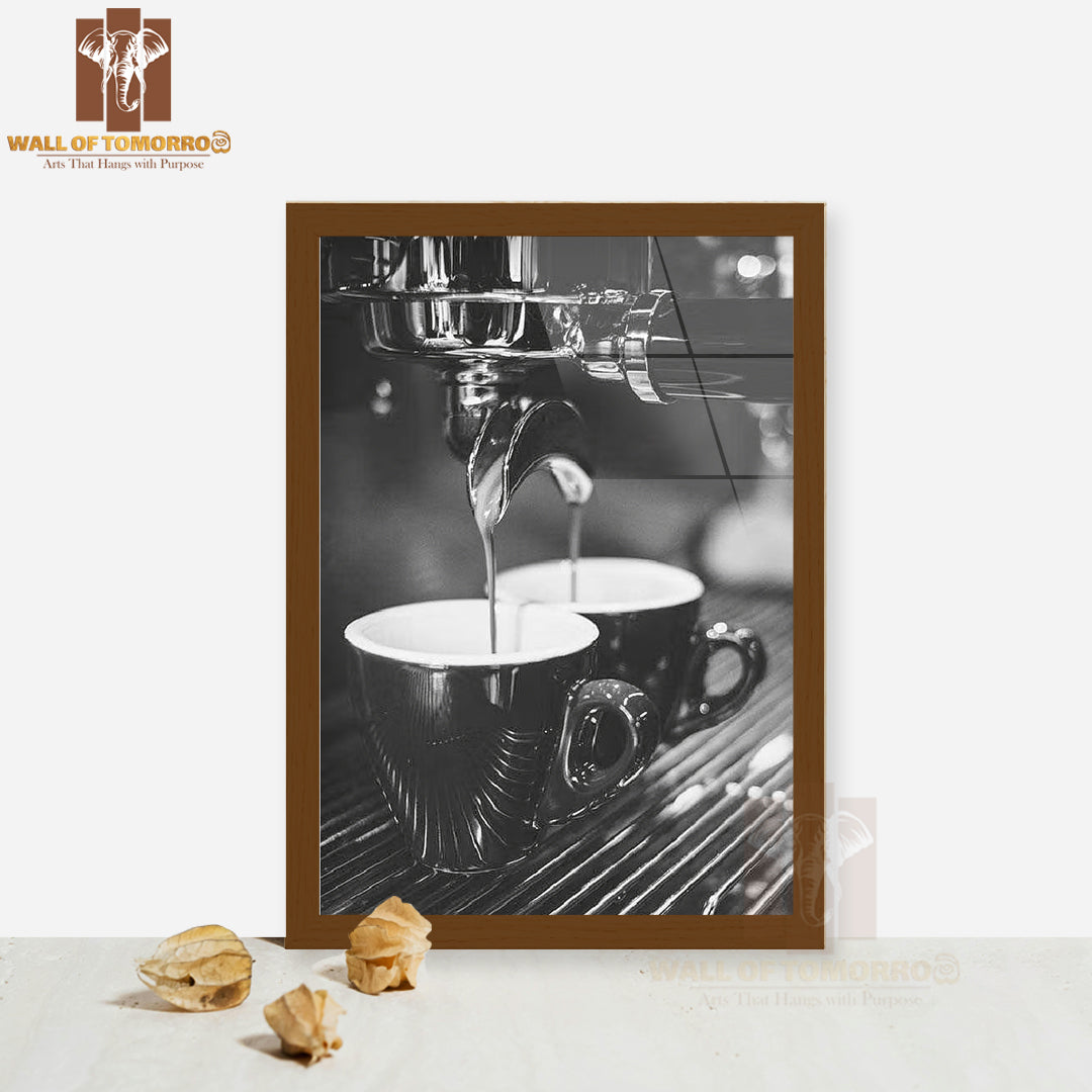 Coffee Espresso High Quality Glass Frame Wall Décor