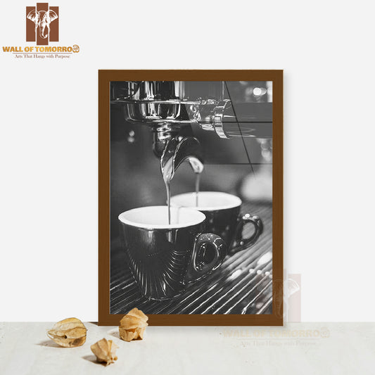Coffee Espresso High Quality Glass Frame Wall Décor