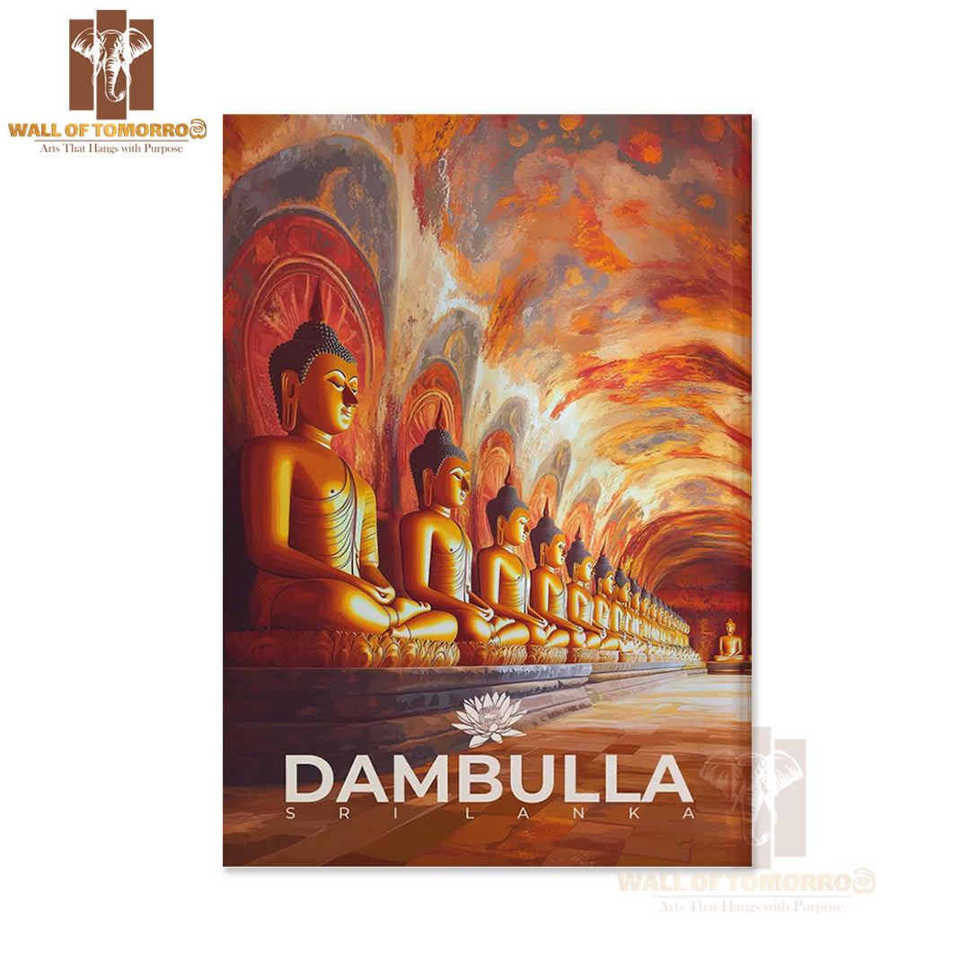 Cave Temple, Sri Lanka Travel High Quality Unframed Poster Print & Waterproof Poster Print Wall Décor