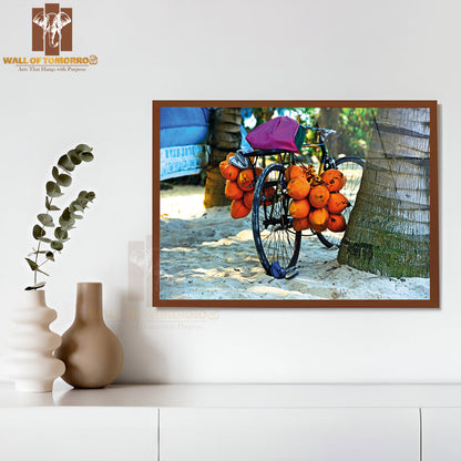 Tropical Fruits on a Tropical Beach in Sri Lanka High Quality Unframed Poster Print & Waterproof Poster Print Wall Décor